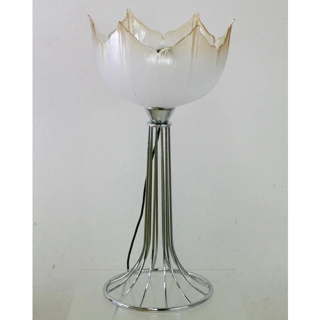 Space Age Lamp with Glass Reflector & Metal Base, 1970s For Sale - Image 10 of 18