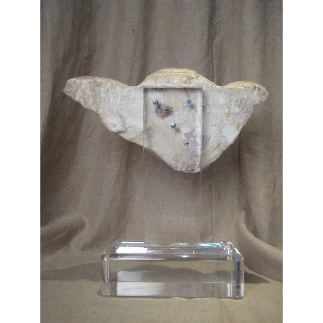 Italian 18th c., Marble Cherub Fragment For Sale - Image 3 of 4