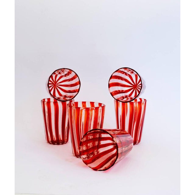 Italian Murano Glasses by Angelo Ballarin for Ribes Studio, 2004, Set of 6 For Sale - Image 7 of 18