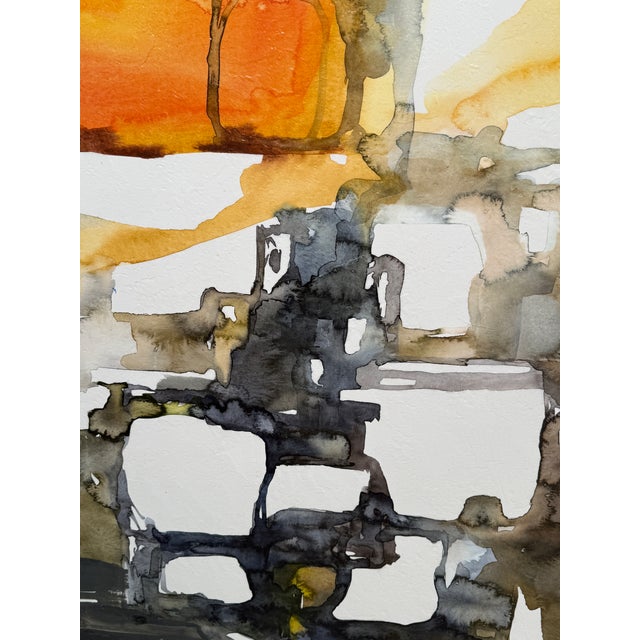 Paper Beverly Fuller for Crate & Barrel "Semblance of Order" Framed Reproduction Wall Art Print For Sale - Image 7 of 12