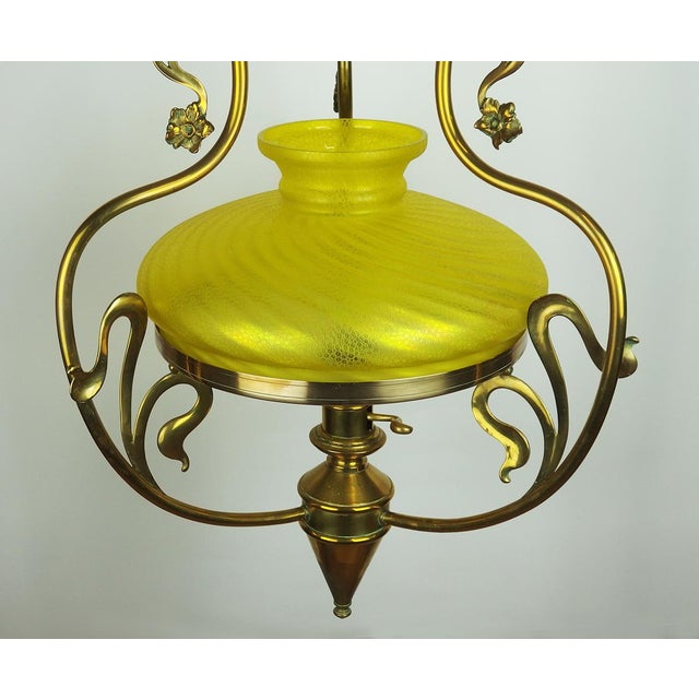 Art Nouveau Pendant Light, 1890s For Sale - Image 6 of 16