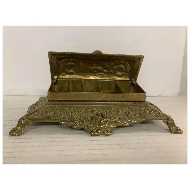 Brass Stamp Box For Sale - Image 4 of 9