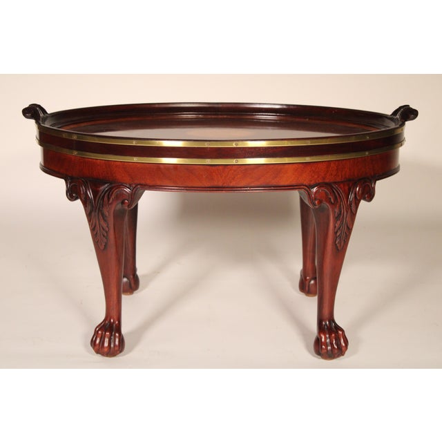 Wood Baker Georgian Style Mahogany Coffee Table For Sale - Image 7 of 13