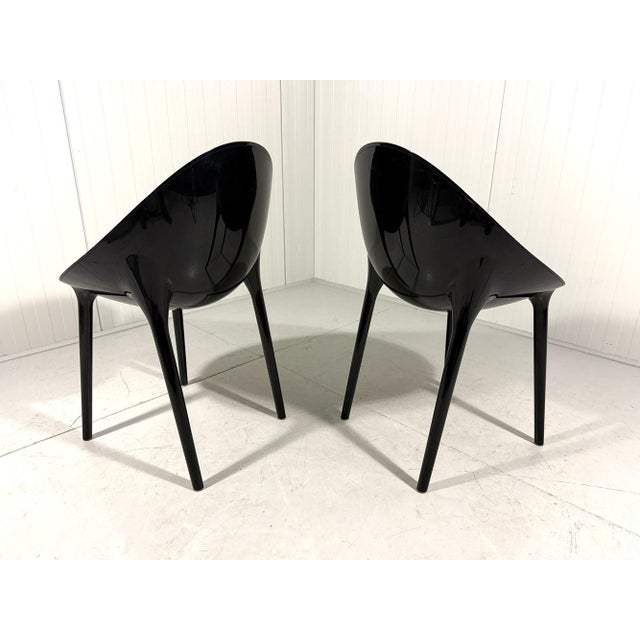 Black Super Impossible Chairs by Philippe Starck for Kartell, 2010s, Set of 2 For Sale - Image 8 of 15