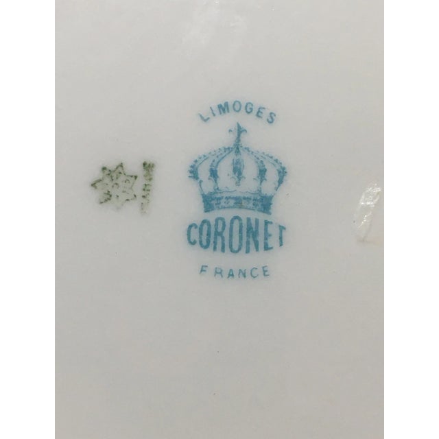 Limoges Hand-Painted Porcelain Coronet Bird Series Plates - a Pair For Sale In Providence - Image 6 of 8