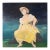 Ira Yeager 20th C. Woman in Yellow Oil Canvas Painting 5.5 Ft For Sale