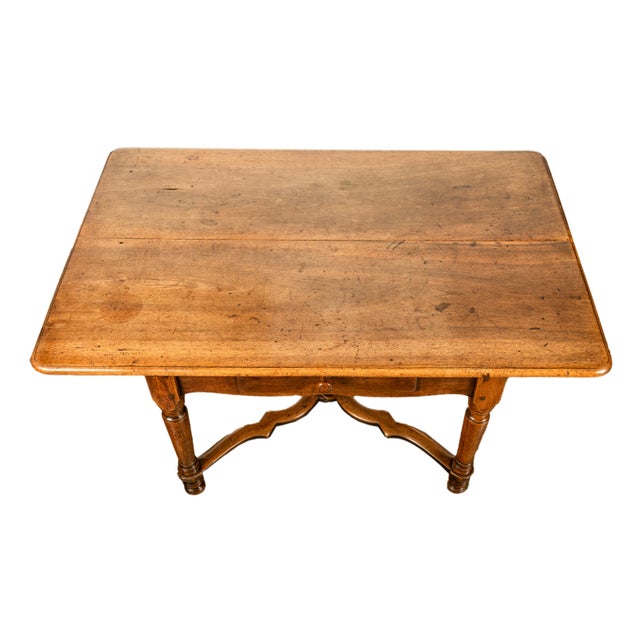 Antique French Provincial Louis XIII Walnut Farmhouse Serving Dining Table 1820 For Sale - Image 10 of 12