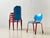 Characteristic stackable chairs from industrial mass production with a contrasting color scheme. The seat and backrest are...