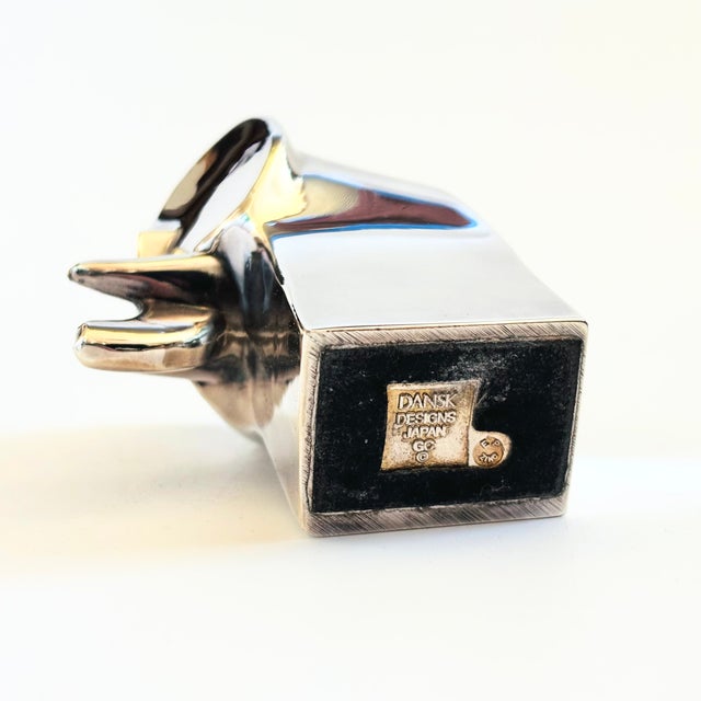 Metal Dansk Silver Plated Elephant Figurine For Sale - Image 7 of 7