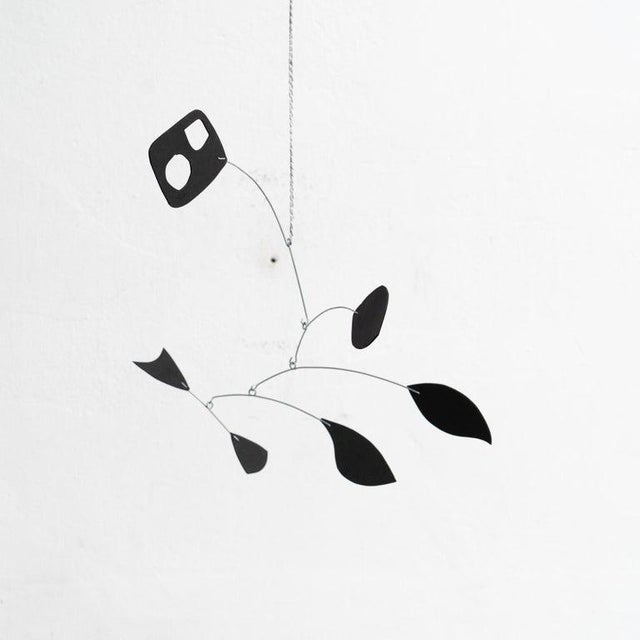 French Artist, Enchanting Dynamics: Iron and Foam Kinetic Sculpture Black in Play, 1990s, Metal For Sale - Image 3 of 15