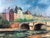 A commanding mid-century Paris cityscape, signed “V. DYK” at lower left and painted in oil on canvas at an unusually...