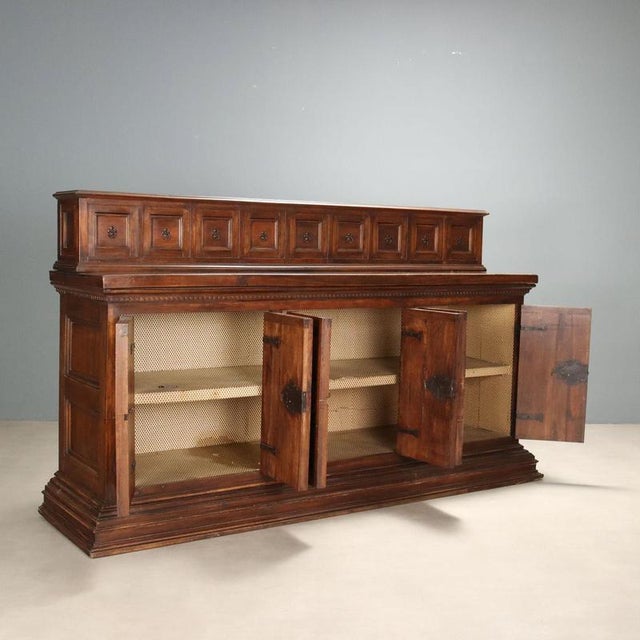 Baroque Style Walnut and Poplar Sideboard For Sale - Image 3 of 16