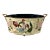 Williamsburg Collection Quatrefoil Floral Oval Tole Planter Cachepot. 20” For Sale