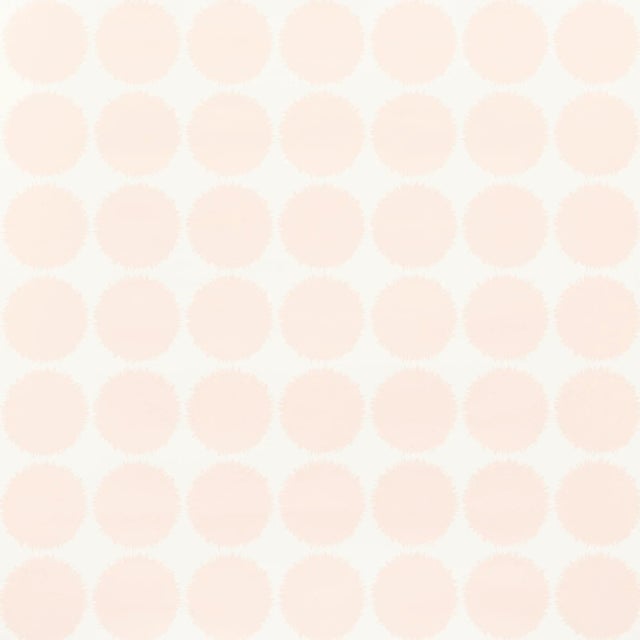 Schumacher Sample - Schumacher Fuzz Wallpaper in Blush For Sale - Image 4 of 4