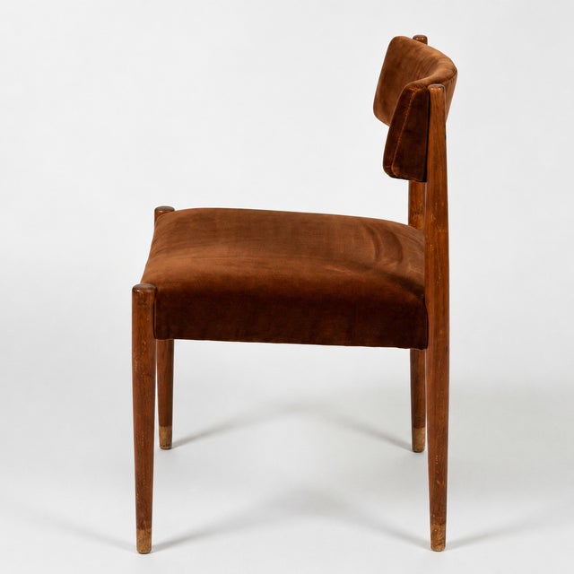 1960s Modern Danish Teak Dining Chairs attributed to Aksel Bender Madsen, 1960s, Set of 4 For Sale - Image 5 of 10