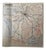 Vintage School Map of Roads, Air Routes and Railways, 1950s For Sale