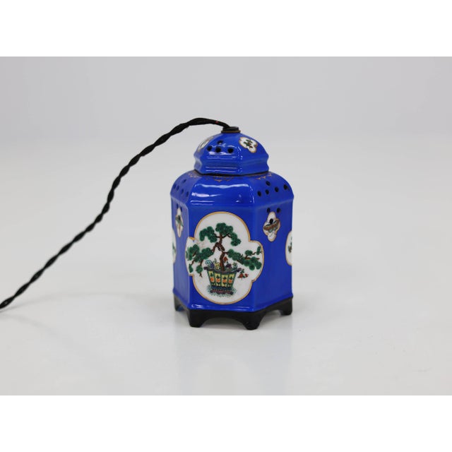 Mid-Century Modern Vintage German Art Deco Chineserie Table Lamp, 1920s For Sale - Image 3 of 5