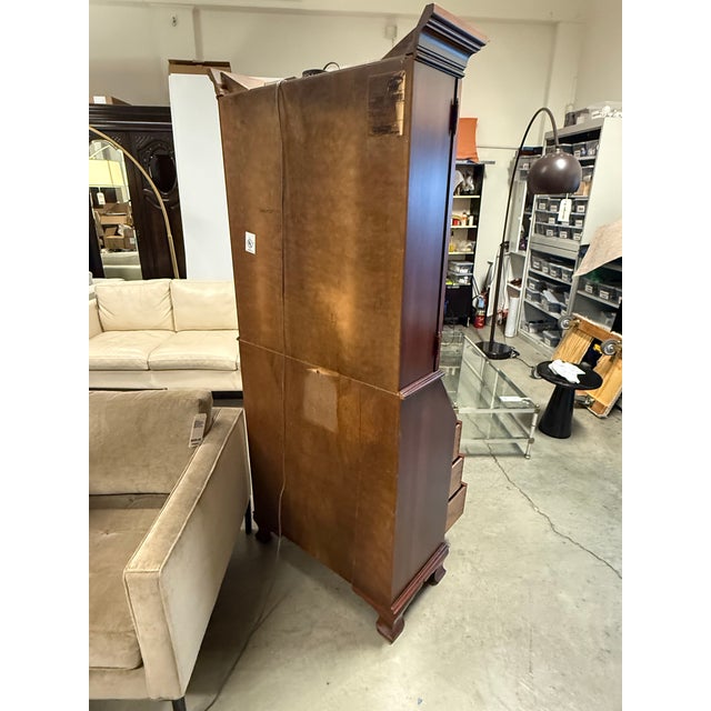 Vintage Jasper Cabinet Co. Secretary Desk + Hutch For Sale - Image 4 of 12