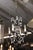 Petite 4-Light Iron & Opaline Glass Beaded Chandelier, 1940s Italy For Sale - Image 4 of 14