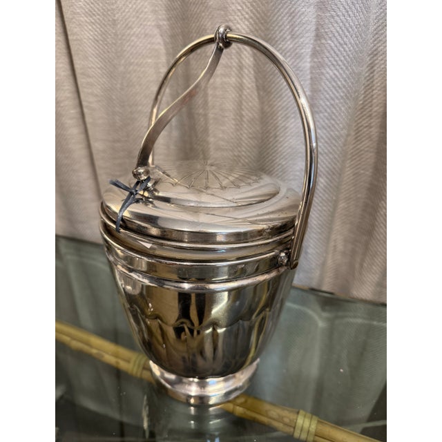 International Silver Midcentury Handled Silver Ice Bucket For Sale - Image 4 of 6