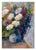 Gorgeous modern still-life of white Chyrsanthemums in vase by Jaroslav Pavlis (Czech, 1951-2002), c.1970s. This expressive...