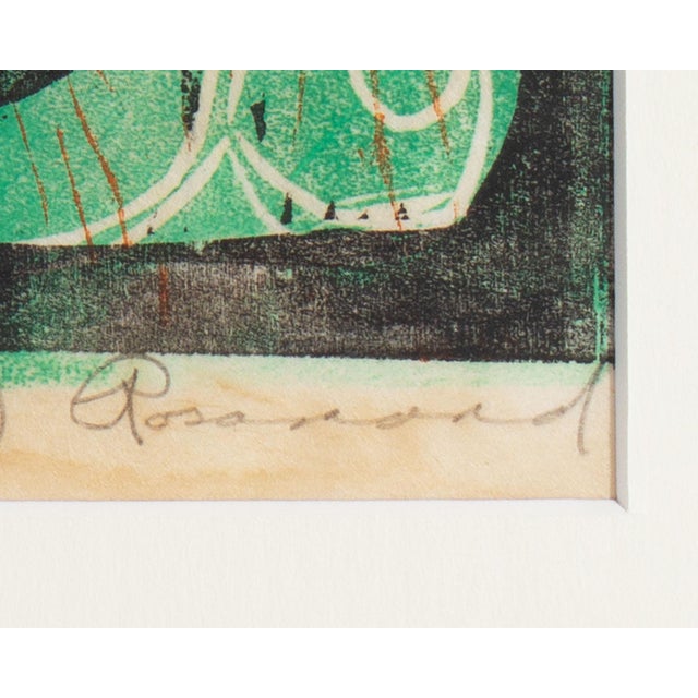 Mid 20th Century Abstract Relief Print of Bird For Sale - Image 5 of 7