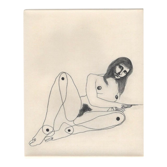 George Stuempfig Modern Female Nude Etching For Sale