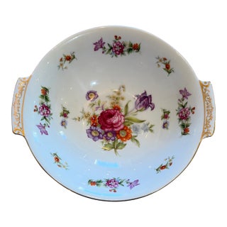 Early 20th Century Harmony House Dresdania China Made in Japan Serving Bowl For Sale