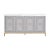 Azure Carrera Media Sideboard, Dove Grey & Brushed Gold For Sale - Image 13 of 13