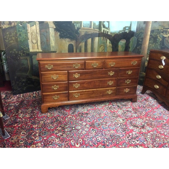 Traditional Vintage Dresser, Statton Furniture "Trutype" For Sale - Image 3 of 13
