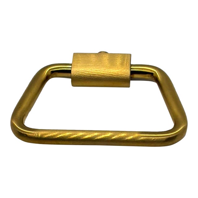 Hickory Chair Med Ring Pull Satin Brass For Sale