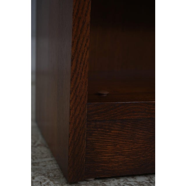 Stickley Mission Oak Arts & Crafts Open Bookcase For Sale - Image 9 of 12