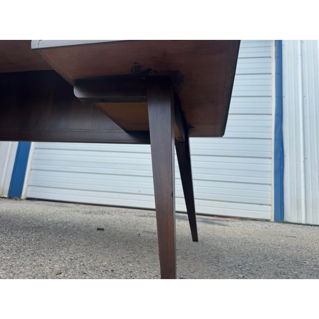 Rare Mid Century Modern Franz Ehrlich Teak Executive Desk For Sale - Image 10 of 12