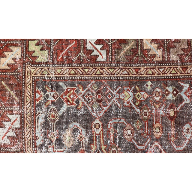 Antique Northwest Persian Runner With Geometric Tribal Design For Sale In Atlanta - Image 6 of 11