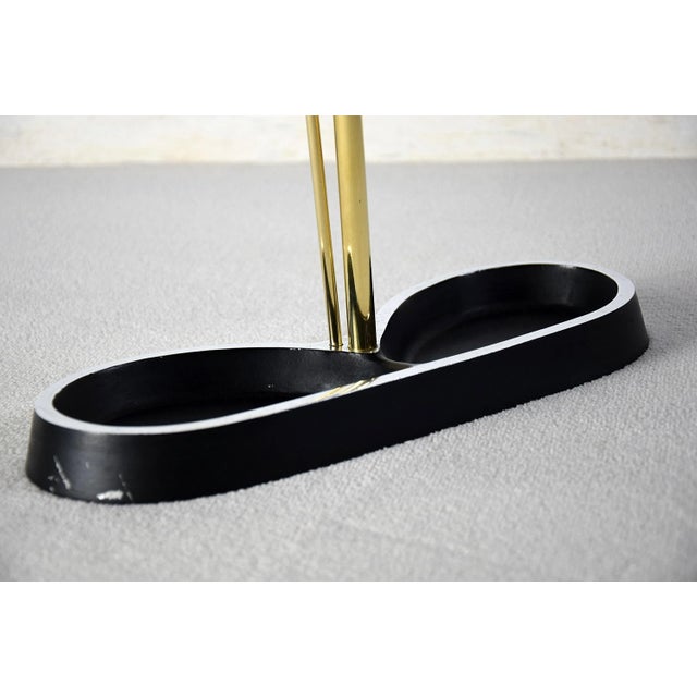 Mid-Century Brass Umbrella Stand For Sale - Image 10 of 14