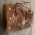 1980s Iconic Cognac Brown Leather and Brass Backpack by Salvatore Ferragamo For Sale - Image 9 of 13