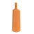 Ceramic Orange Valencia Askewed Short Bottle Vase For Sale - Image 7 of 11