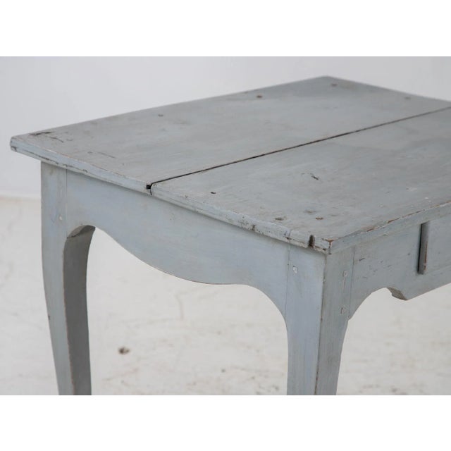 Blue Antique French Side Table, 19th Century For Sale - Image 8 of 11