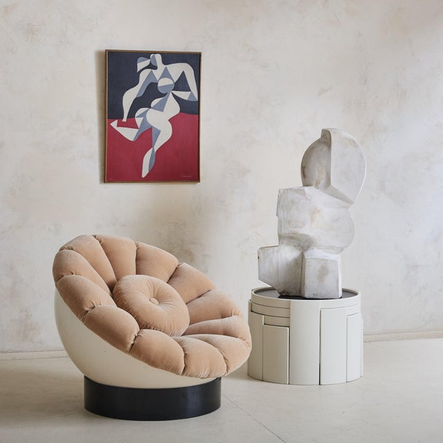 Mid 20th Century French 'Two Figures' Oil on Canvas Painting by Pierre Fulcrand, 1960s For Sale - Image 5 of 12