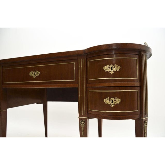 Antique Empire Austrian Leather Top Desk, 1830s For Sale - Image 10 of 11