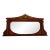 Antique Neoclassical Mahogany Wall Mirror, Embellished With Gold Detailing For Sale