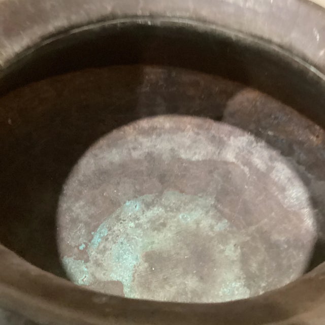 Early 20th Century Large Handmade Copper Cooking Pot For Sale - Image 11 of 13