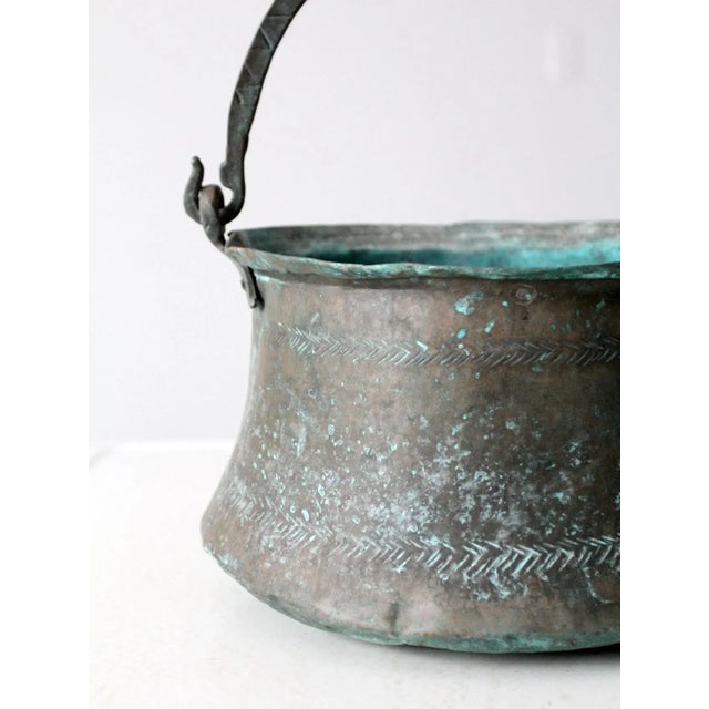 19th Century Antique Copper Cauldron Pot For Sale - Image 5 of 13