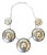 Vintage Sculptural Silver Necklace by Graziella Laffi For Sale