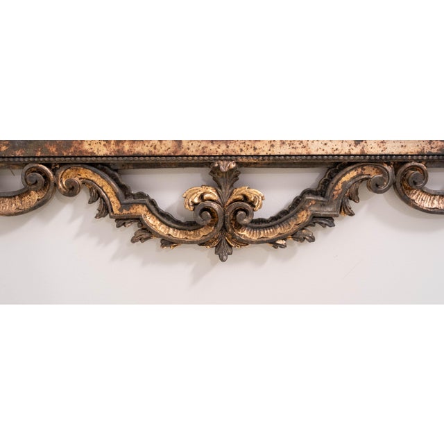 Bronze Labarge Large Italian Bronze Finish Decorated Mirror For Sale - Image 8 of 11