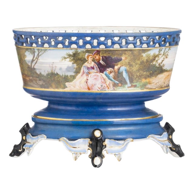 19th Century Porcelain Centerpiece with Base For Sale