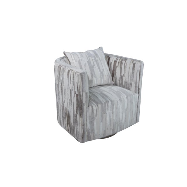 This pair of Artistica Ingrid Swivel Chairs II showcases a clean, contemporary barrel-back silhouette that blends modern...