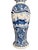 An elegant antique blue-and-white covered vase made in 1911 by De Porceleyne Fles, the historic Dutch manufactory now...