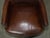 Hand-Dyed Brown Leather Halo Barrel Back Dining Chairs from Heritage, Set of 4 For Sale - Image 6 of 18