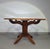 Wood Octagonal Oak Dining Table with Inlaid Glass Top For Sale - Image 7 of 18